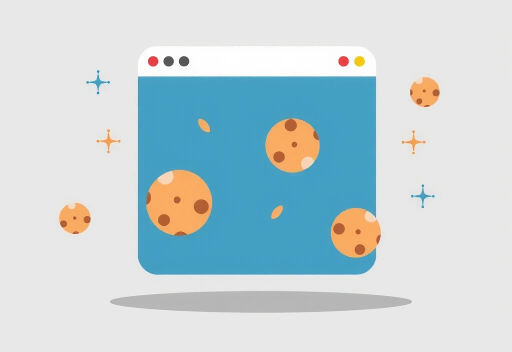 Illustration von Cookies als digitale Kekse
