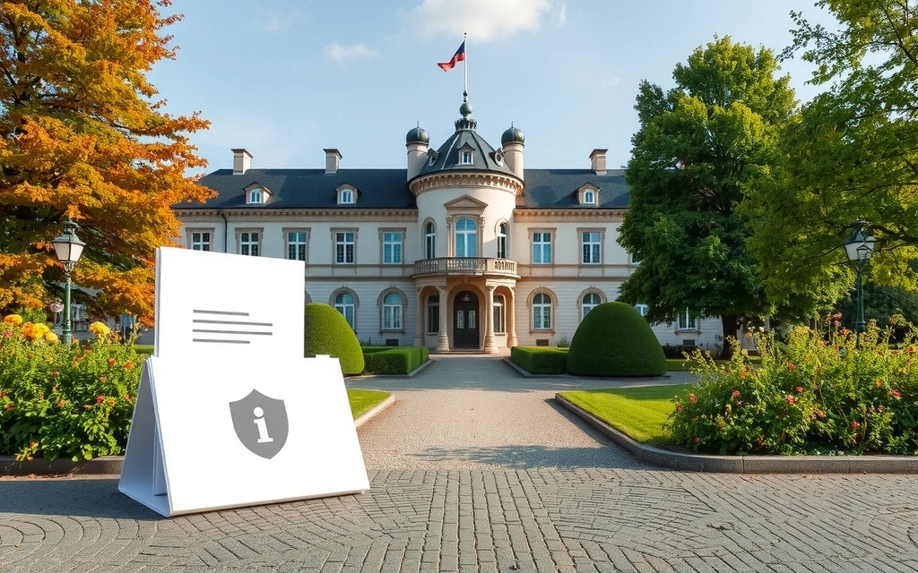 Schloss-Symbol und Dokumente, die Datenschutz symbolisieren