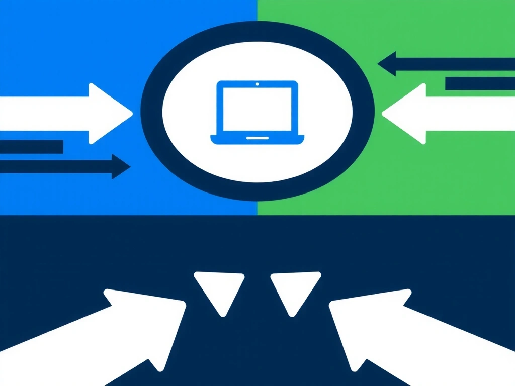 Digitale Verbindungen und Pfeile, symbolisiert Verlinkung und externe Inhalte