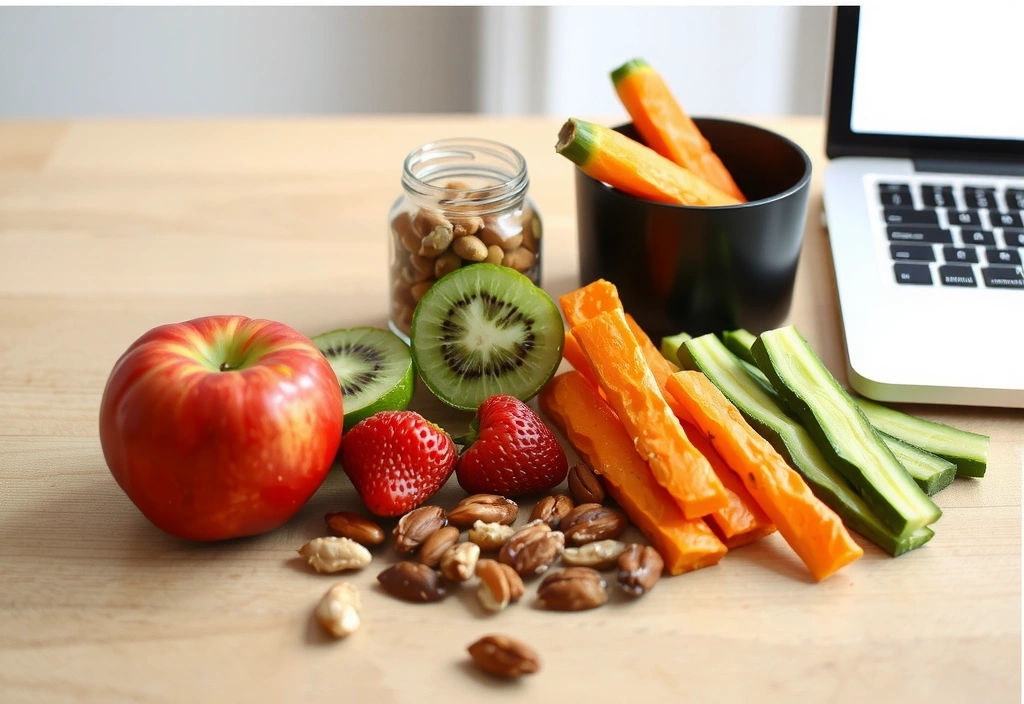 Titelbild für Blogbeitrag: Gesunde Snacks für den Arbeitsalltag