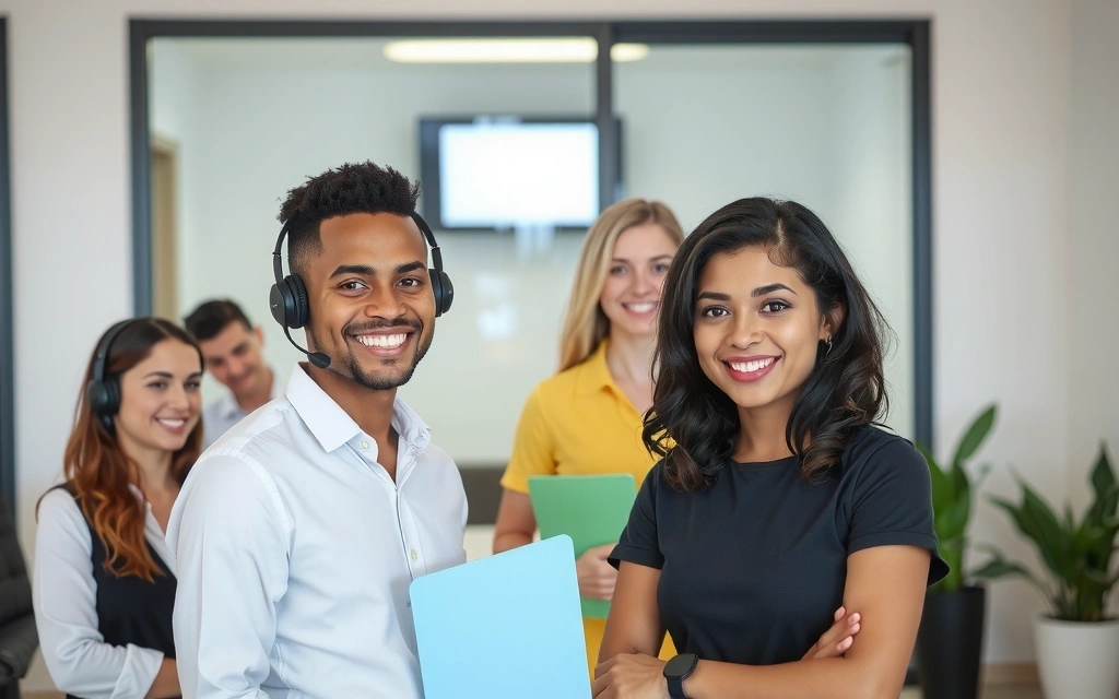 Freundliches Kundenservice-Team