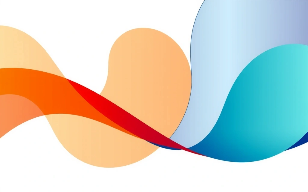 Abstrakte Darstellung von Wachstum und Wohlbefinden mit sanften, fließenden Formen und beruhigenden Farben.